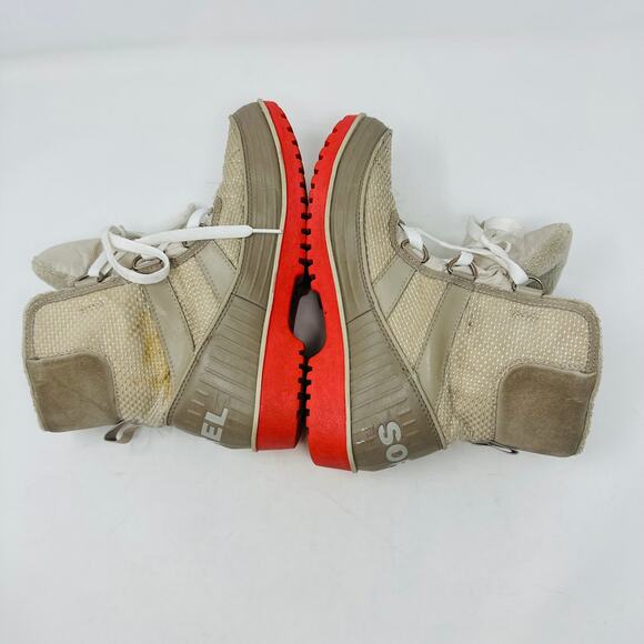 Sorel Tan Tivoli II Winter Snow Boots Pink Bottoms Size US Womens 6.5 - Picture 13 of 15